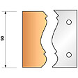 LEMAN - Jeu de 2 fers profilés NÂ°305 pour porte-outils Ht.90 mm Leman - vignette