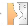 LEMAN - Jeu de 2 fers profilés NÂ°304 pour porte-outils Ht.90 mm Leman - vignette