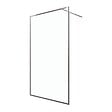 AURLANE - Paroi de Douche 120x200 cm - Cadre et Bras Aluminium Chrome - CHROMED CONTOURING - vignette