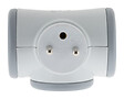 WATTANDCO - Triplite rotative Grise 3x16A - Watt and Co - vignette