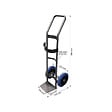 STOCKMAN - Diable charge cylindrique roues en caoutchouc noir 200kg SAC15-RSN Stockman - vignette