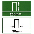 GT GARDEN - Lot de 50 piquets de fixation pour jardin en acier galvanisé - 30 x 200 mm - vignette