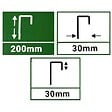 GT GARDEN - Lot de 50 piquets de fixation pour jardin en acier galvanisé - Longueur 200 mm - vignette