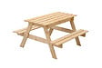 TIMBELA - TIMBELA M010-1 Table Enfant pour Le Jardin avec bac à sable - 90x90xH50 cm - vignette