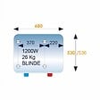 ATLANTIC - Chauffe-eau électrique horizontal mural Chaufféo Atlantic - Résistance blindée - 75L - 1600W - Blanc - vignette