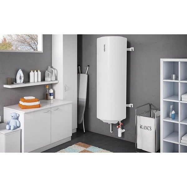 ATLANTIC - Chauffe-eau électrique Chaufféo blindé vertical mural compact Atlantic - 200L - 2200W - 1255x585x567mm - large