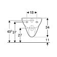 GEBERIT - Cuvette suspendue Renova Geberit - Sans bride - Blanc - 700x355x340 mm - vignette