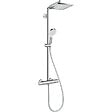 HANSGROHE - Colonne de douche Crometta E 240 Hansgrohe - 1+2 jets - Avec mitigeur thermostatique - Pour douche - vignette