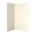 AURLANE - Lot de 2 Panneaux Muraux Aluminium Ivoire 90+120x210 cm avec Profilés Chrome - WALL'IT - vignette