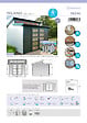 SOLID - Abri de jardin Milano - Bois - 11,42m2 - vignette