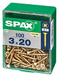SPAXFRANCE - Vis à bois en acier Yellox - 100 pièces - Diam.3xH.20mm - vignette
