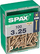 SPAXFRANCE - Vis à bois fraisée Pozidriv - 100 pièces - Diam.3xH.25mm - vignette