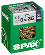 SPAXFRANCE - Vis à bois en acier - Yellox - 175 pièces - Diam.3,5xH.35mm - vignette