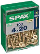 SPAXFRANCE - Vis à bois - 100 pièces - Diam.4xH.20mm - vignette