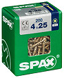 SPAXFRANCE - Vis à bois universelle - Jaune - 200 pièces - Diam.4xH.25mm - vignette