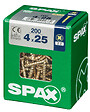 SPAXFRANCE - Vis à bois universelle - Jaune - 200 pièces - Diam.4xH.25mm - vignette