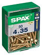 SPAXFRANCE - Vis à bois - Tête fraisée - Yellox - 50 pièces - Diam.4xH.35mm - vignette