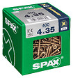 SPAXFRANCE - Vis à bois - Tête fraisée PZ - Yellox - 400 pièces - Diam.4xH.35mm - vignette