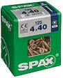 SPAXFRANCE - Vis à bois SPAX - Tête fraisée - Yellox - 125 pièces - Diam.4xH.40mm - vignette
