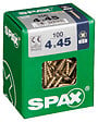 SPAXFRANCE - Vis à bois universelle - Yellox - 100 pièces - Diam.4xH.45mm - vignette