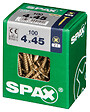 SPAXFRANCE - Vis à bois universelle - Yellox - 100 pièces - Diam.4xH.45mm - vignette