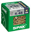 SPAXFRANCE - Vis universelle en acier - Yellox - 300 pièces - Diam.4xH.45mm - vignette
