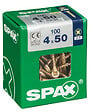 SPAXFRANCE - Vis à bois - Tête fraisée PZ - Yellox - 100 pièces - Diam.4xH.50mm - vignette