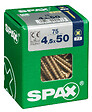 SPAXFRANCE - Vis à bois en acier Yellox - 75 pièces - Diam.4,5xH.50mm - vignette