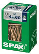 SPAXFRANCE - Vis à bois en acier - Yellox - 50 pièces - Diam.4,5xH.60mm - vignette