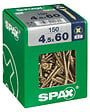 SPAXFRANCE - Vis universelle en acier Yellox - 150 pièces - Diam.4,5xH.60mm - vignette