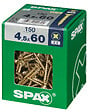 SPAXFRANCE - Vis universelle en acier Yellox - 150 pièces - Diam.4,5xH.60mm - vignette