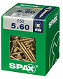 SPAXFRANCE - Vis à bois - Tête fraisée PZ - Yellox - 150 pièces - Diam.5xH.60mm - vignette
