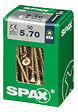 SPAXFRANCE - Vis à bois en acier Yellox - 50 pièces - Diam.5xH.70mm - vignette