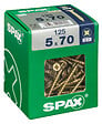 SPAXFRANCE - Vis à bois universelle Yellox - 125 pièces - Diam.5xH.70mm - vignette