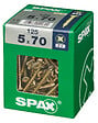 SPAXFRANCE - Vis à bois universelle Yellox - 125 pièces - Diam.5xH.70mm - vignette