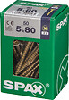 SPAXFRANCE - Vis universelle en acier - 50 pièces - Diam.5xH.80mm - vignette