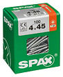 SPAXFRANCE - Vis à bois - 100 pièces - Diam.4xH.45mm - vignette