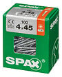 SPAXFRANCE - Vis à bois - 100 pièces - Diam.4xH.45mm - vignette