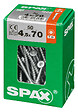SPAXFRANCE - Vis universelle - 50 pièces - Diam.4,5xH.70mm - vignette