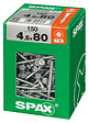 SPAXFRANCE - Vis universelle en acier - Tête fraisée TX - Wirox - 150 pièces - Diam.4,5xH.80mm - vignette