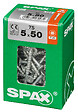 SPAXFRANCE - Vis à bois SPAX - Tête fraisée TX - Wirox - 75 pièces - Diam.5xH.50mm - vignette