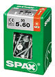 SPAXFRANCE - Vis à bois en acier Wirox - Tête fraisée TX - 50 pièces - Diam.5xH.60mm - vignette