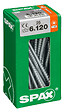 SPAXFRANCE - Vis à bois Wirox - Tête fraisée TX - 25 pièces - Diam.6xH.120mm - vignette
