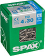 SPAXFRANCE - Vis à bois en inox A2 - Tête fraisée - 150 pièces - Diam.4xH.30mm - vignette