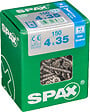 SPAXFRANCE - Vis à bois en inox A2 - Tête fraisée - 150 pièces - Diam.4xH.35mm - vignette