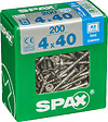 SPAXFRANCE - Vis à bois en inox A2 - Tête fraisée - 200 pièces - Diam.4xH.40mm - vignette
