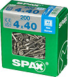 SPAXFRANCE - Vis à bois en inox A2 - Tête fraisée - 200 pièces - Diam.4xH.40mm - vignette
