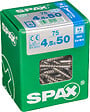 SPAXFRANCE - Vis à bois en inox A2 - 75 pièces - Diam.4,5xH.50mm - vignette