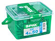 SPAXFRANCE - Vis à bois inoxydable A2 - 230 pièces - Diam.4,5xH.50mm - vignette