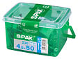 SPAXFRANCE - Vis à bois inoxydable A2 - 230 pièces - Diam.4,5xH.50mm - vignette
